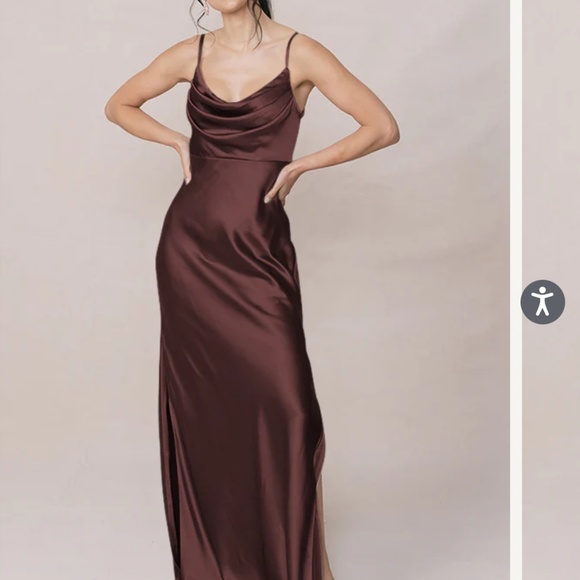 Revelry Skye Satin Dress - Picture 3 of 3